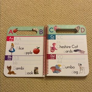 Disney Classics Write and Wipe Activity Book. Stickers and dry and erase pen.